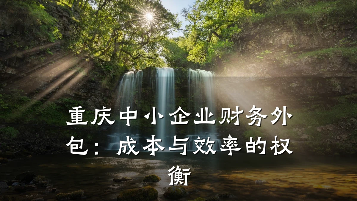 重庆中小企业财务外包:成本与效率的权衡