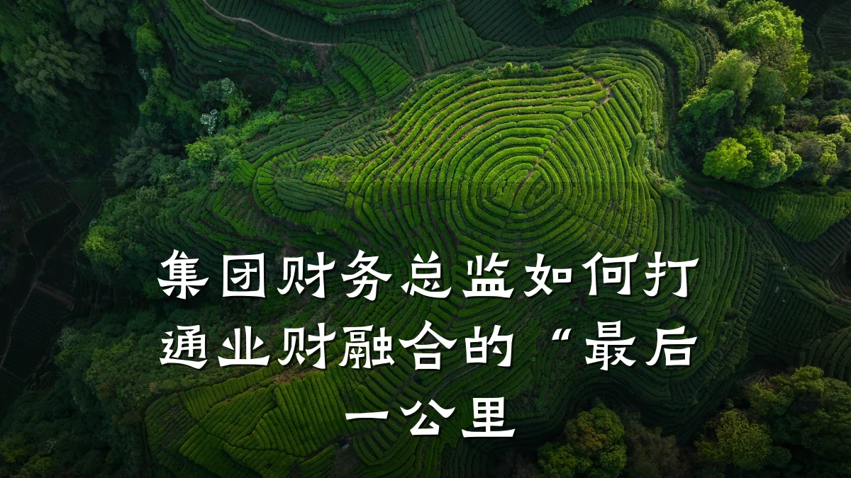 集团财务总监如何打通业财融合的“最后一公里