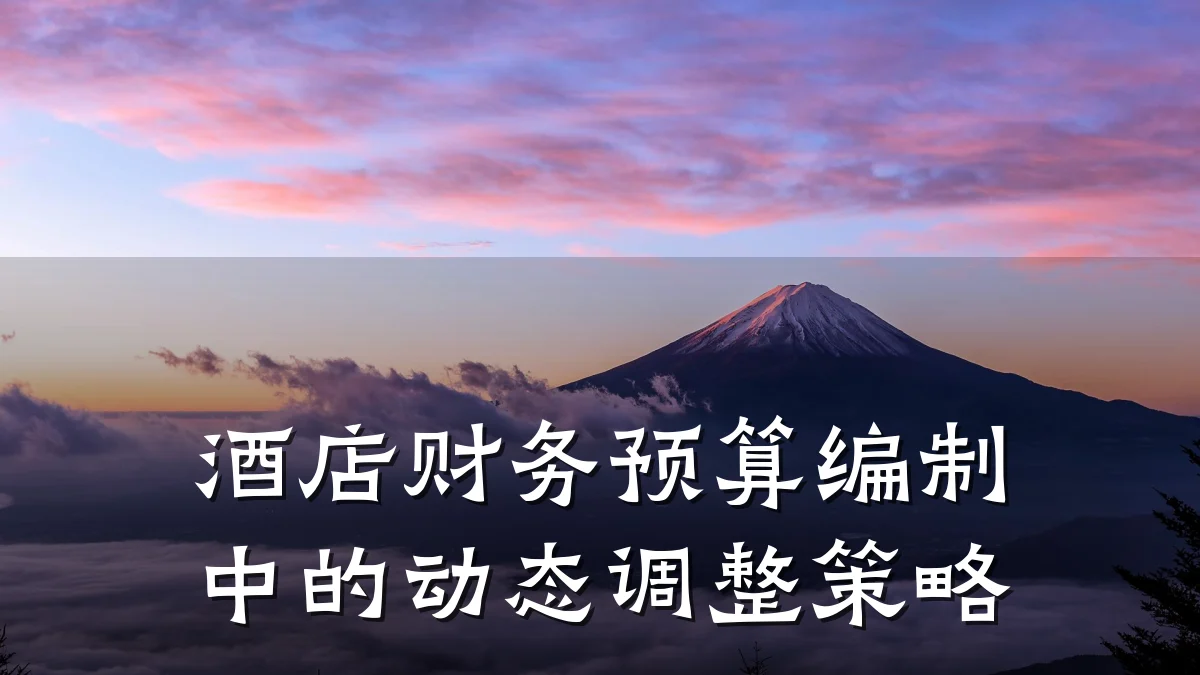 酒店财务预算编制中的动态调整策略