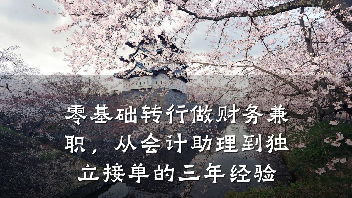 零基础转行做财务兼职,从会计助理到独立接单的三年经验