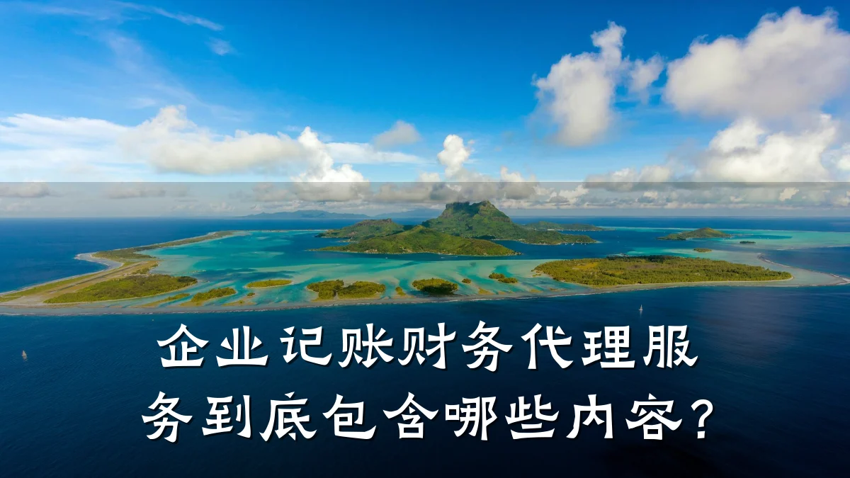 企业记账财务代理服务到底包含哪些内容?