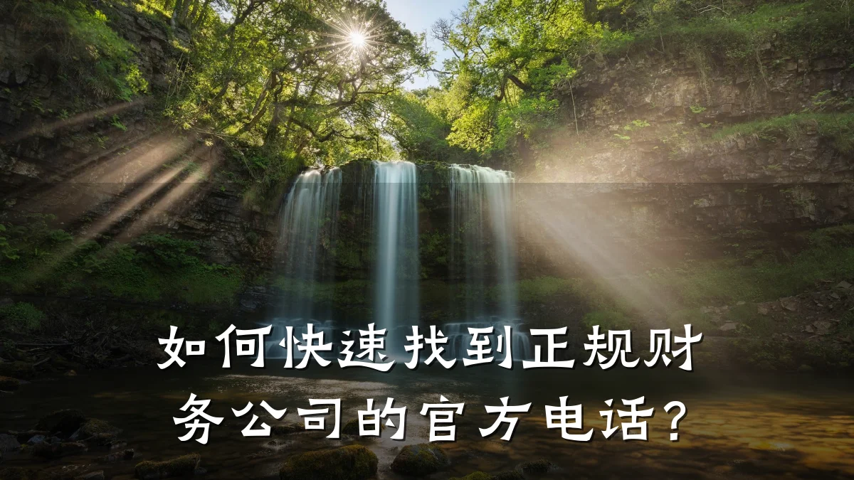 如何快速找到正规财务公司的官方电话?