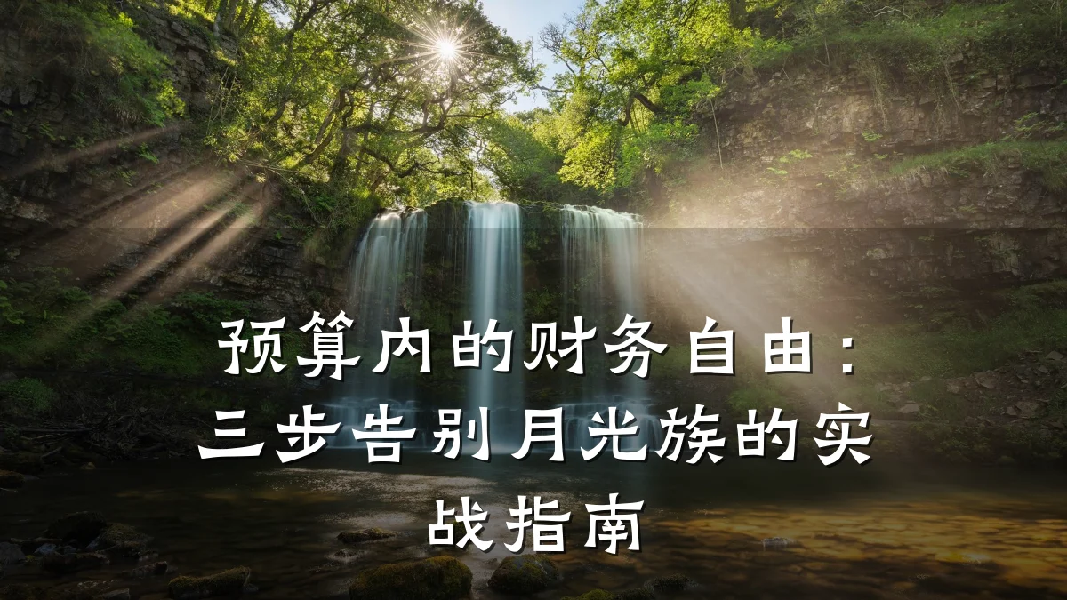 预算内的财务自由：三步告别月光族的实战指南