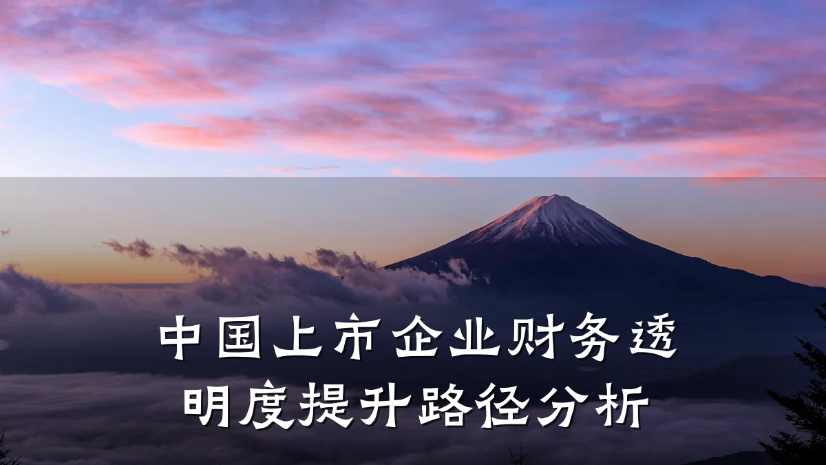 中国上市企业财务透明度提升路径分析