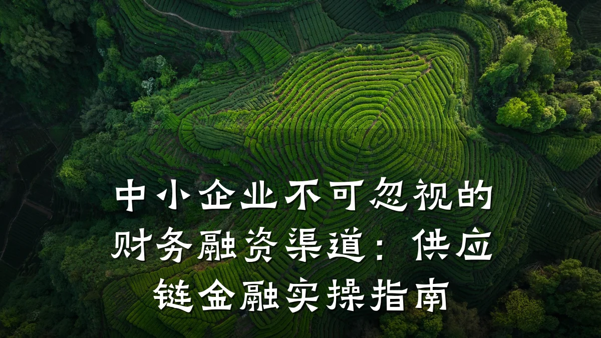 中小企业不可忽视的财务融资渠道:供应链金融实操指南