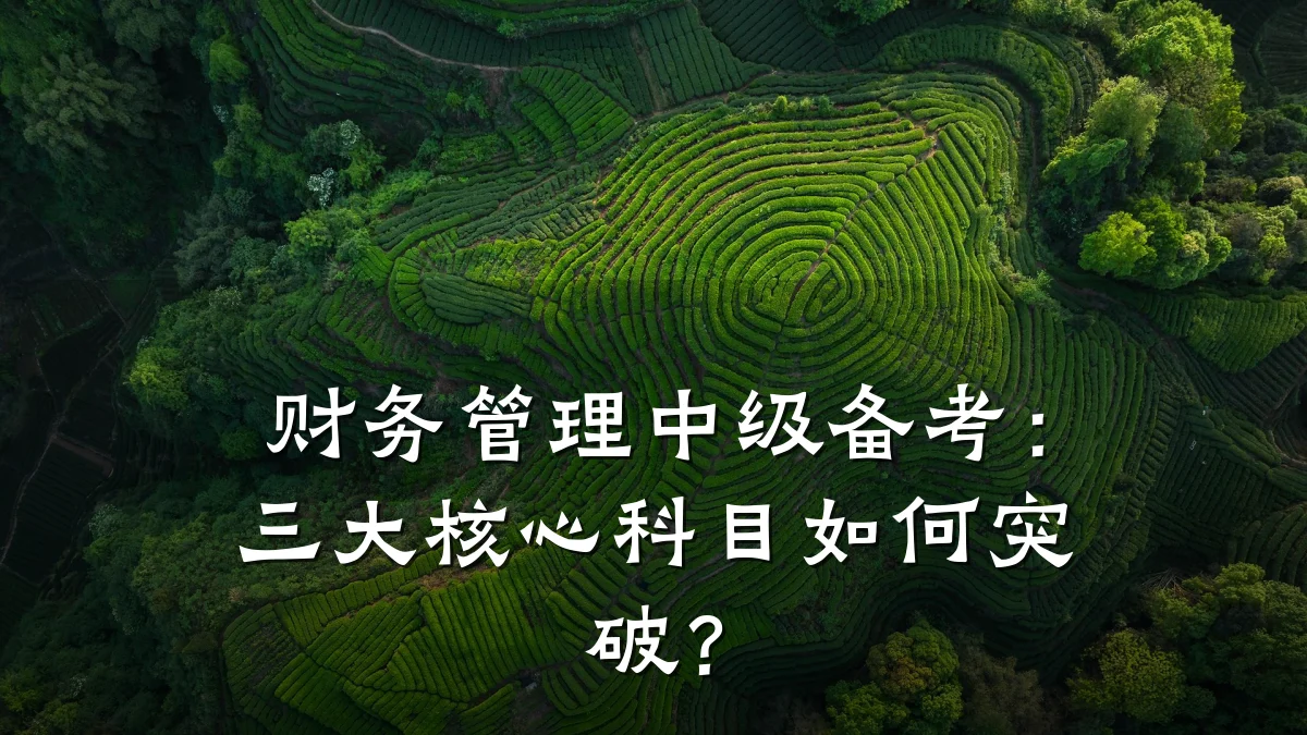 财务管理中级备考:三大核心科目如何突破?