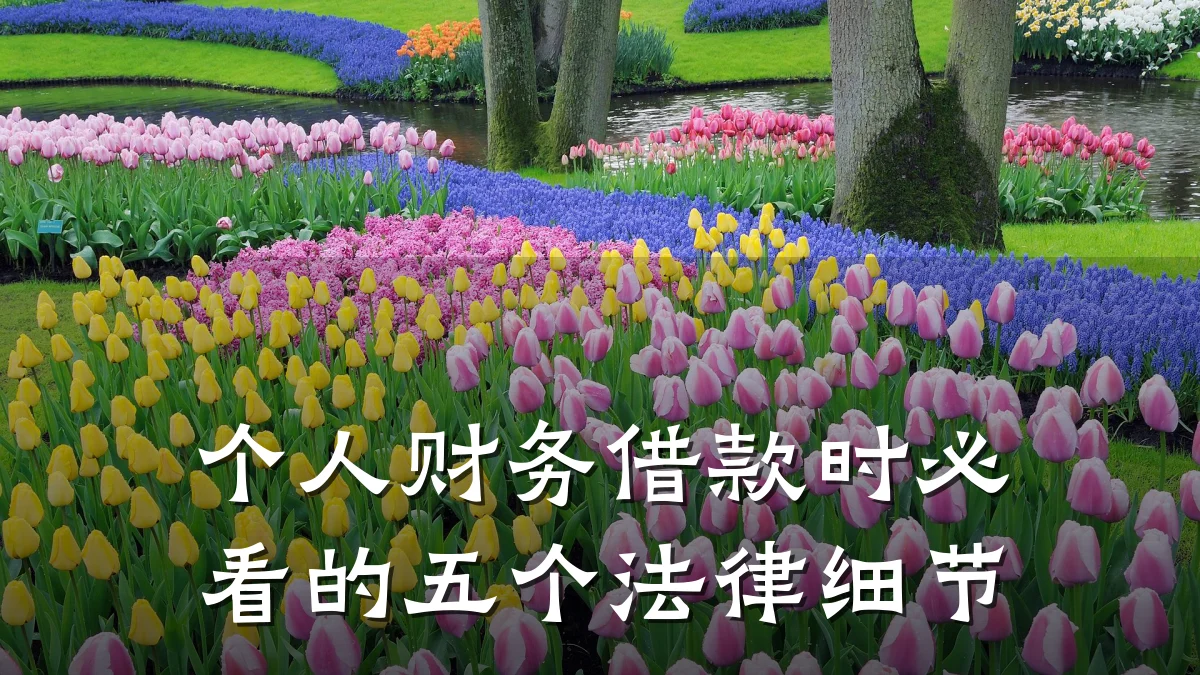 个人财务借款时必看的五个法律细节