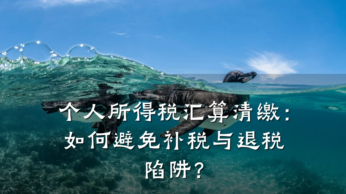 个人所得税汇算清缴:如何避免补税与退税陷阱?