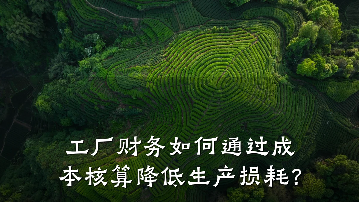 工厂财务如何通过成本核算降低生产损耗?
