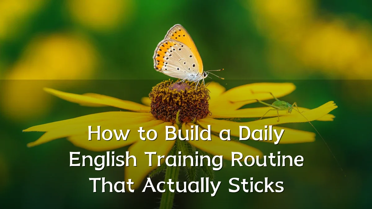 How to Build a Daily English Training Routine That Actually Sticks