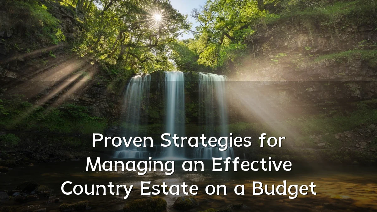 Proven Strategies for Managing an Effective Country Estate on a Budget