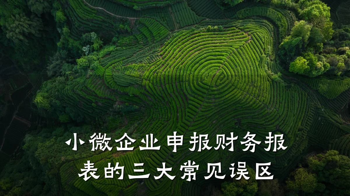 小微企业申报财务报表的三大常见误区