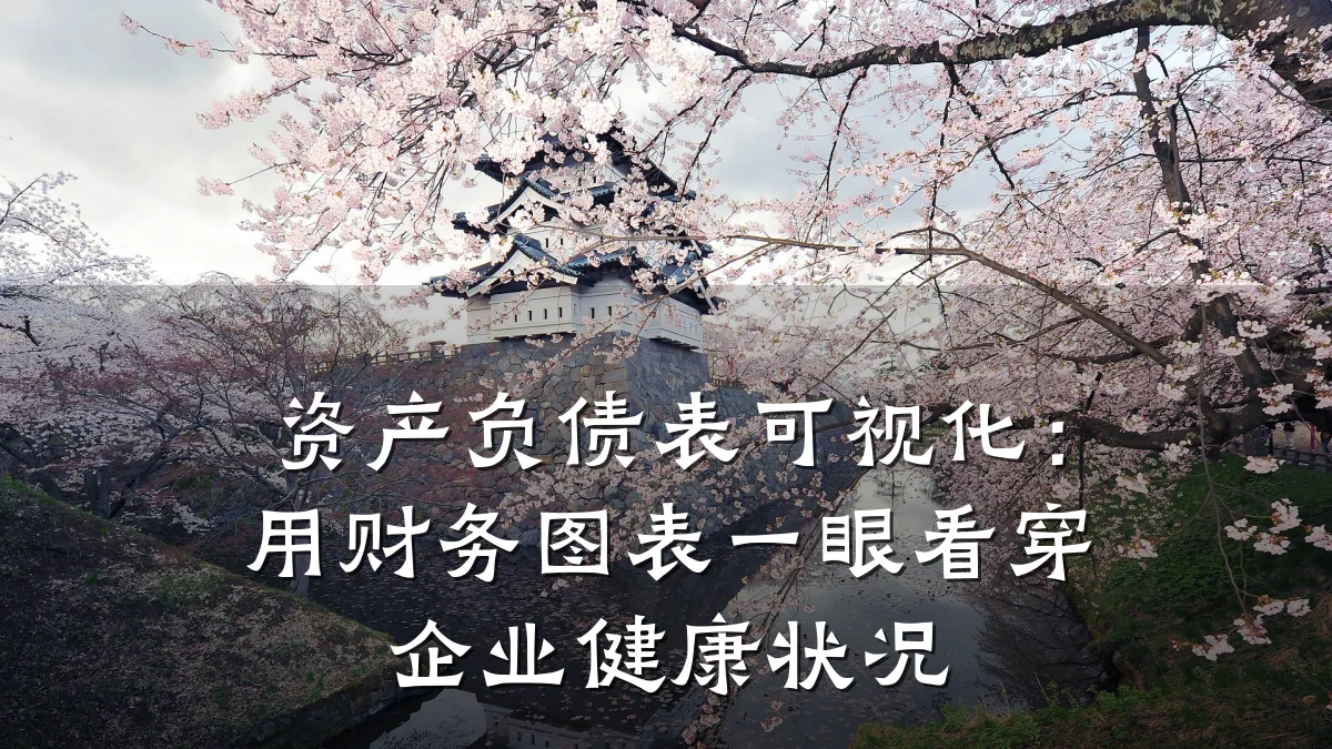 资产负债表可视化：用财务图表一眼看穿企业健康状况