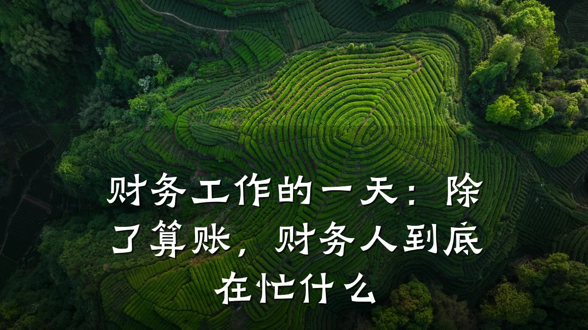 财务工作的一天:除了算账,财务人到底在忙什么