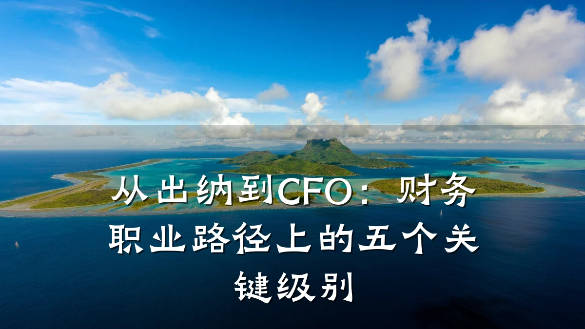 从出纳到CFO:财务职业路径上的五个关键级别