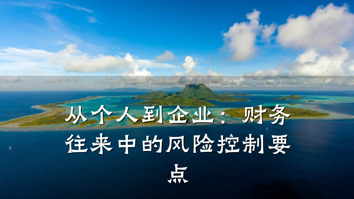 从个人到企业:财务往来中的风险控制要点