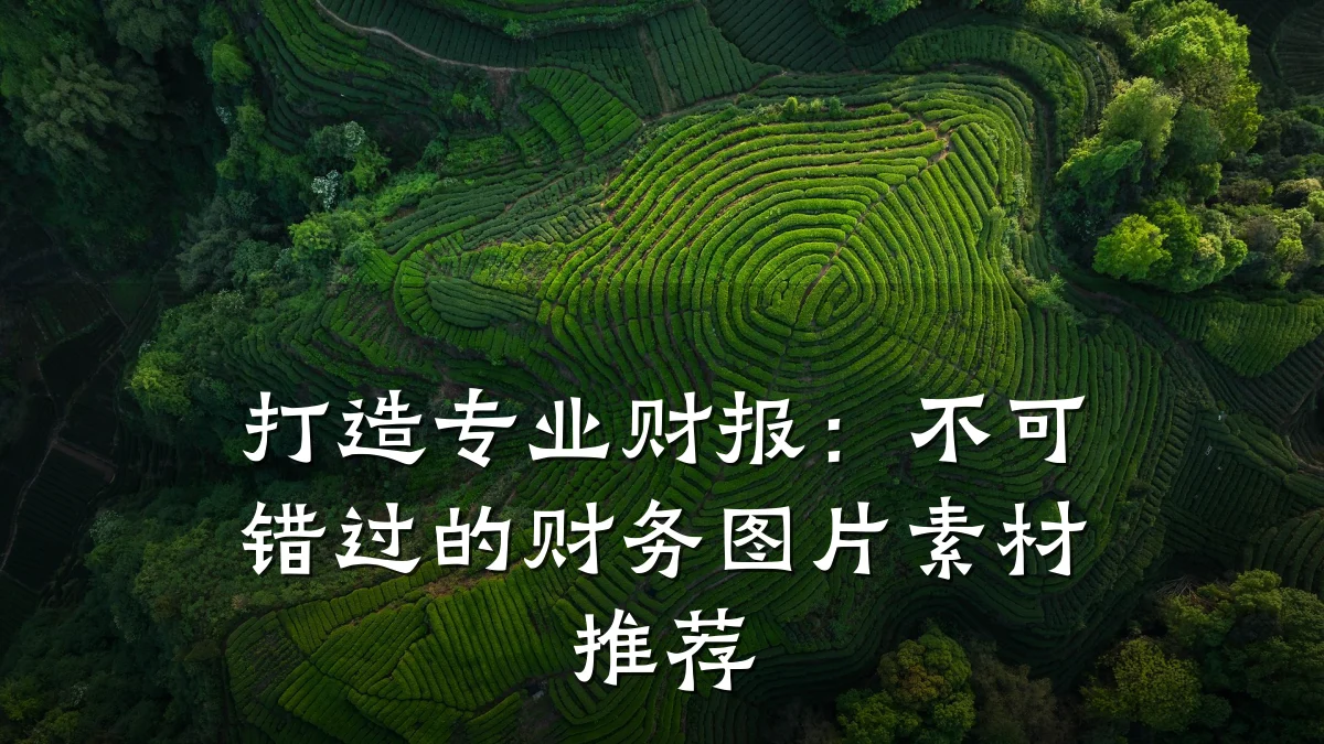 打造专业财报:不可错过的财务图片素材推荐