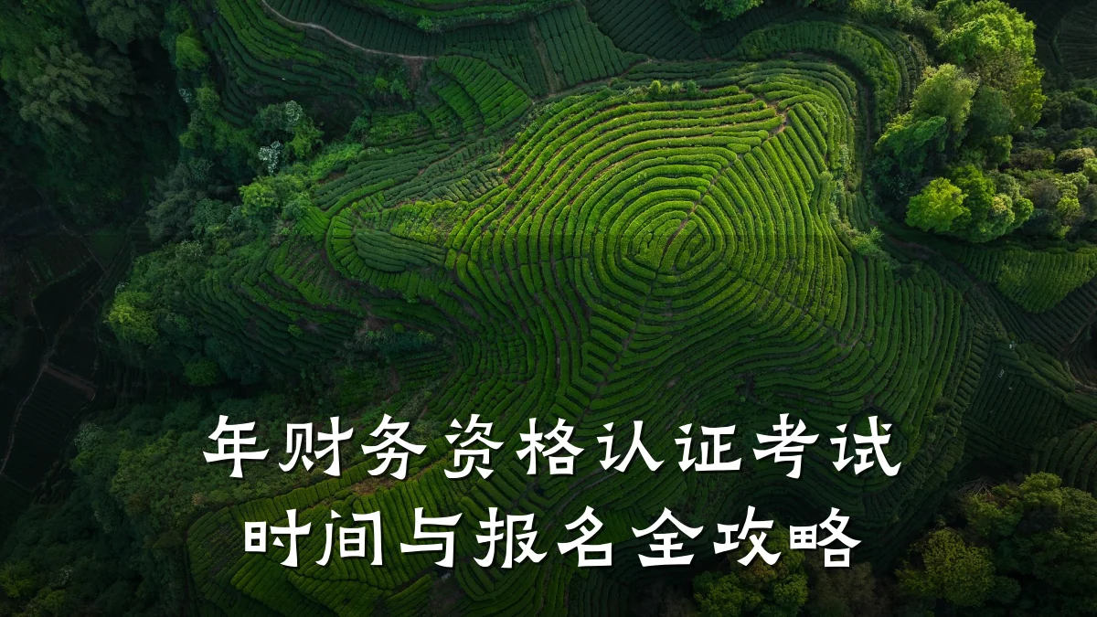 年财务资格认证考试时间与报名全攻略