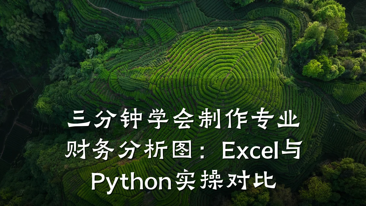 三分钟学会制作专业财务分析图:Excel与Python实操对比
