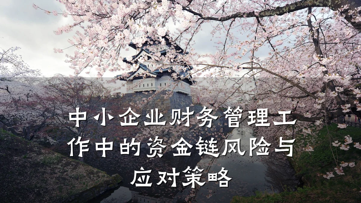 中小企业财务管理工作中的资金链风险与应对策略