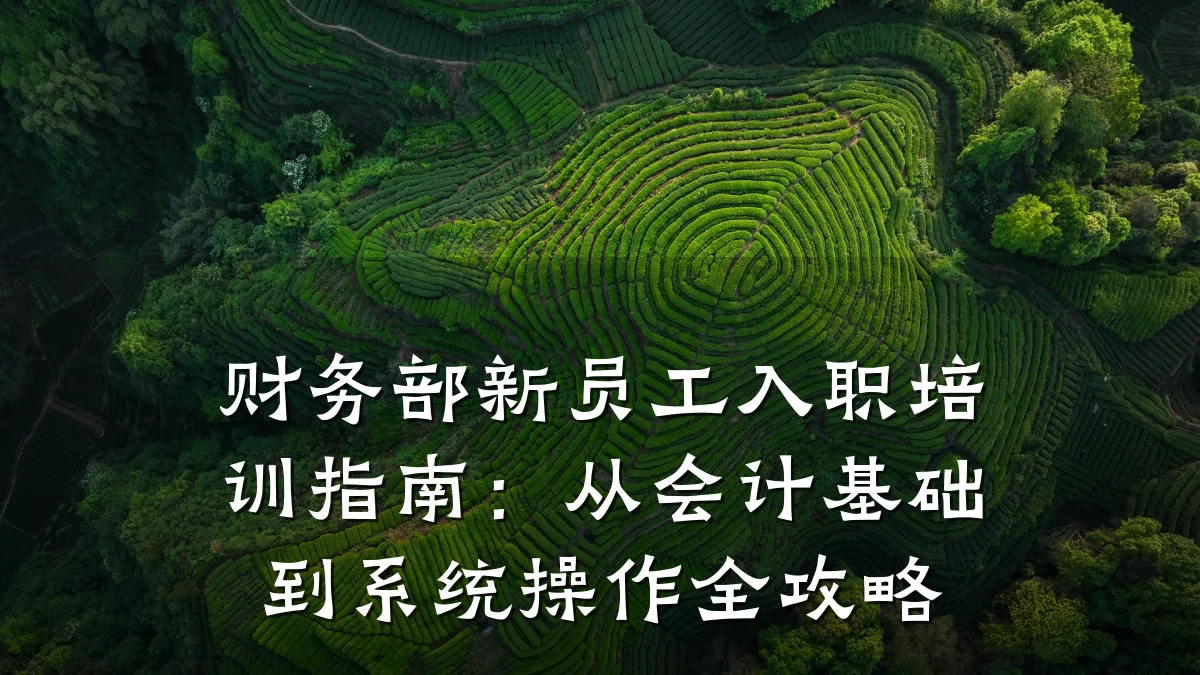 财务部新员工入职培训指南：从会计基础到系统操作全攻略