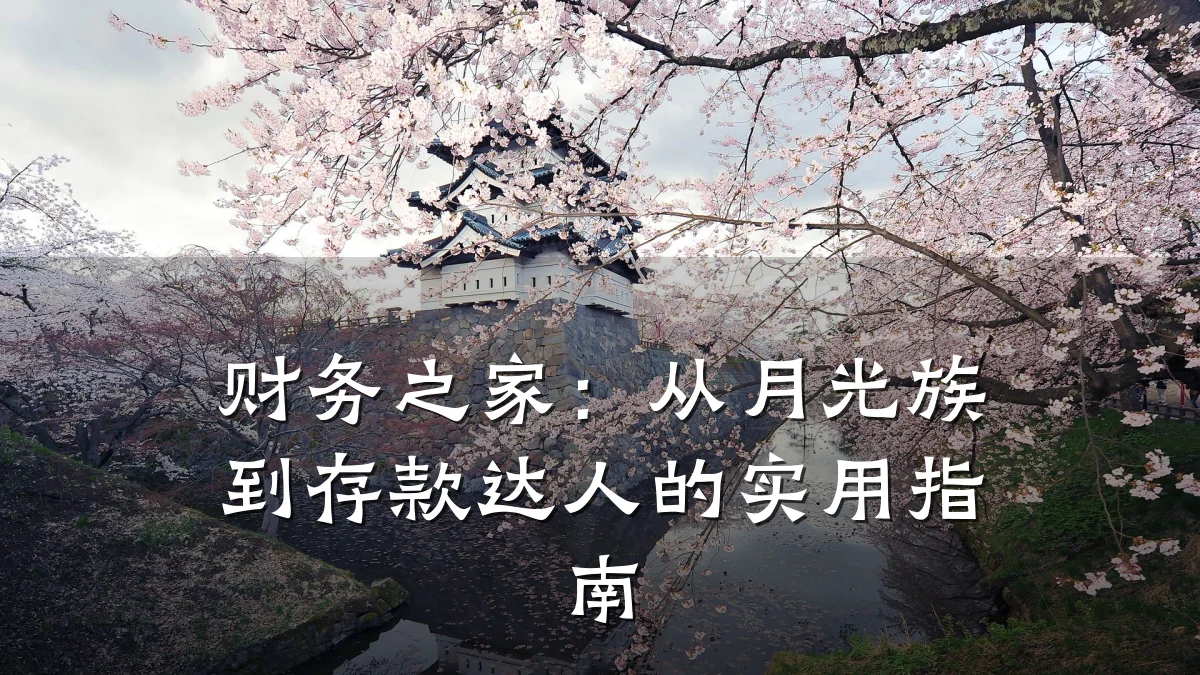 财务之家：从月光族到存款达人的实用指南