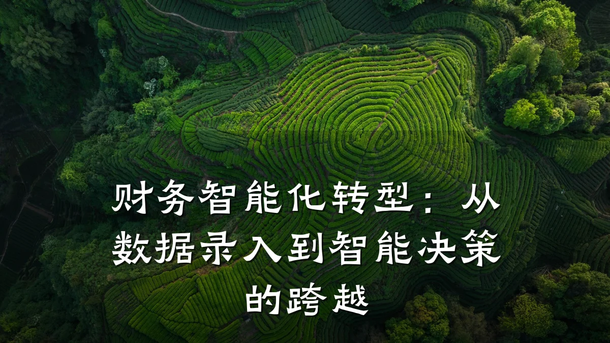 财务智能化转型:从数据录入到智能决策的跨越