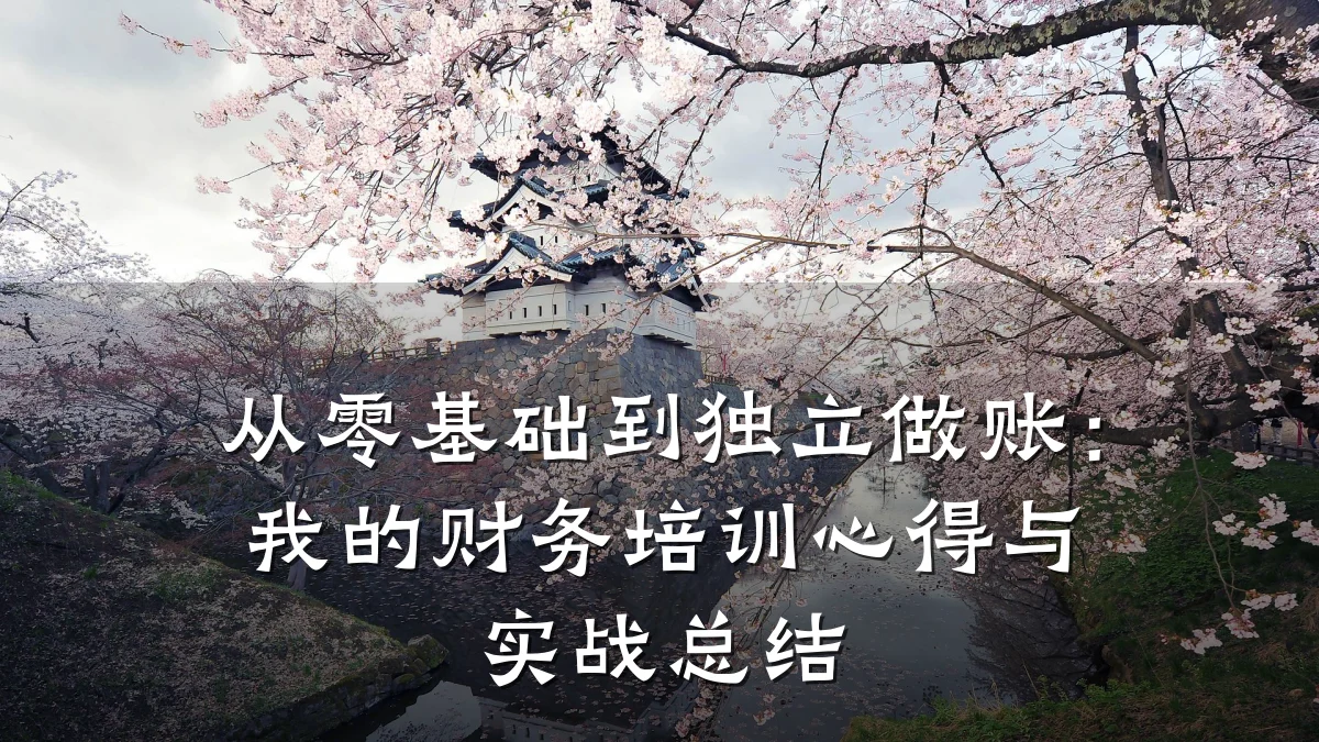 从零基础到独立做账:我的财务培训心得与实战总结