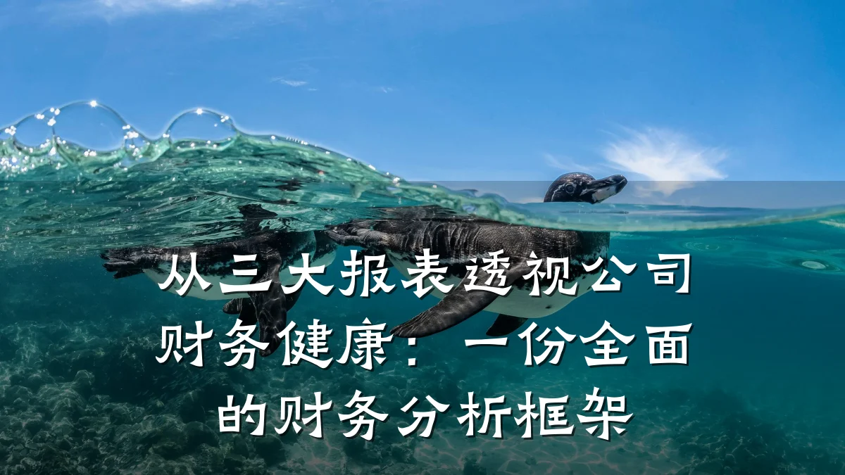 从三大报表透视公司财务健康:一份全面的财务分析框架