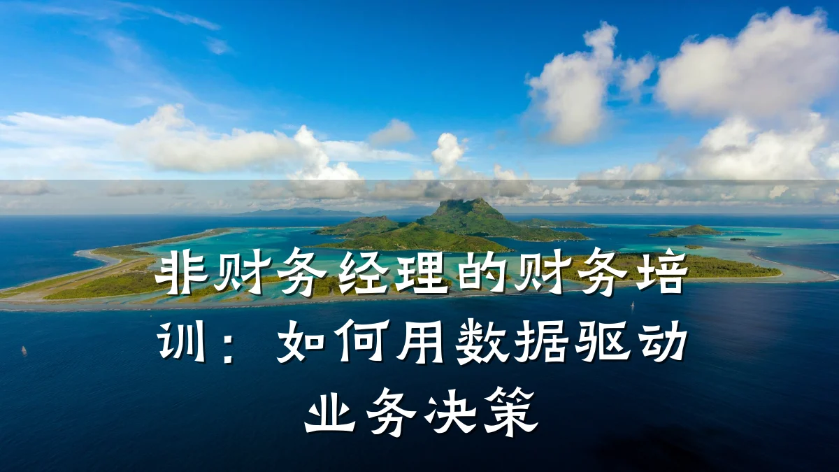 非财务经理的财务培训:如何用数据驱动业务决策