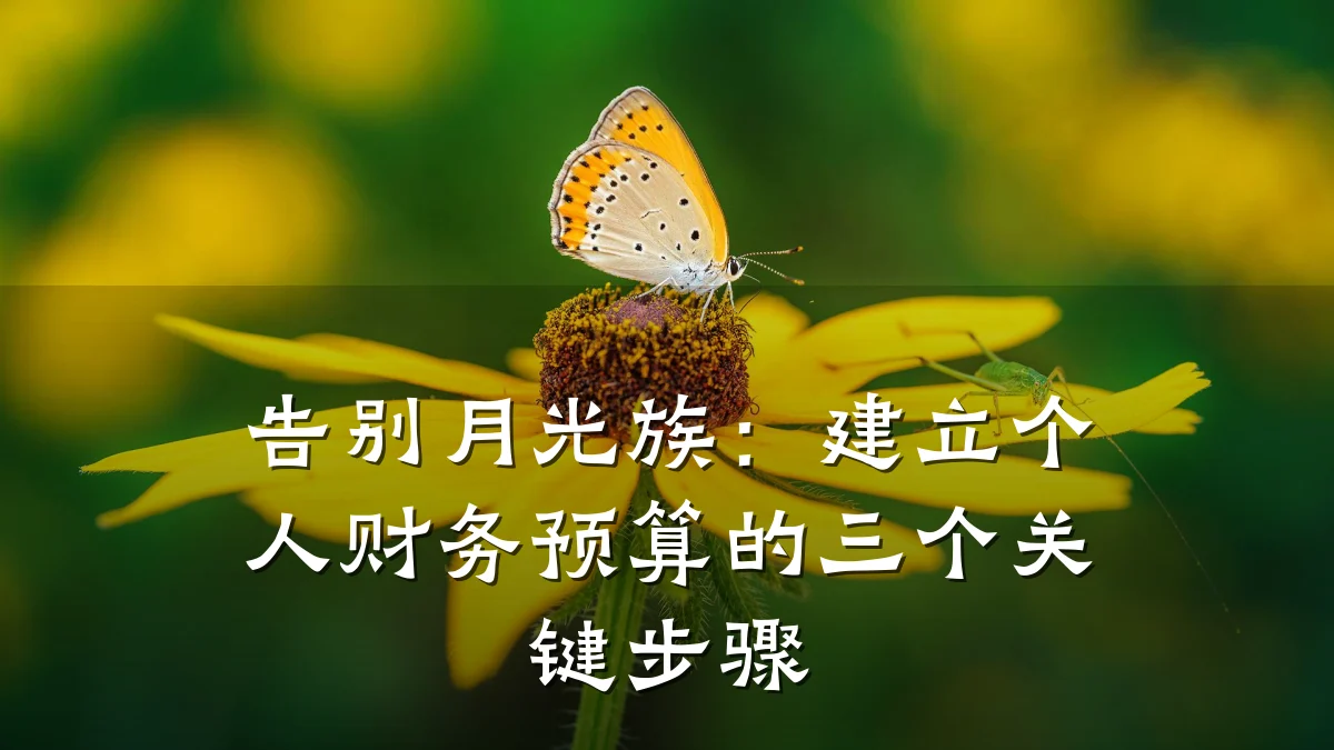 告别月光族：建立个人财务预算的三个关键步骤