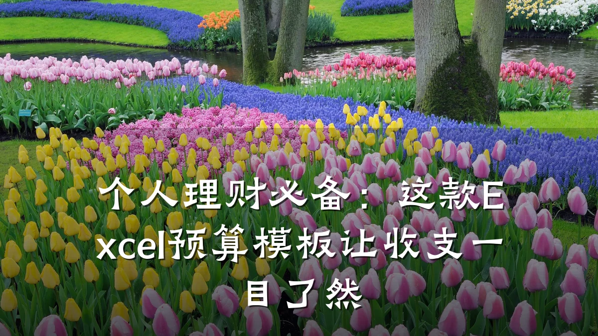 个人理财必备：这款Excel预算模板让收支一目了然