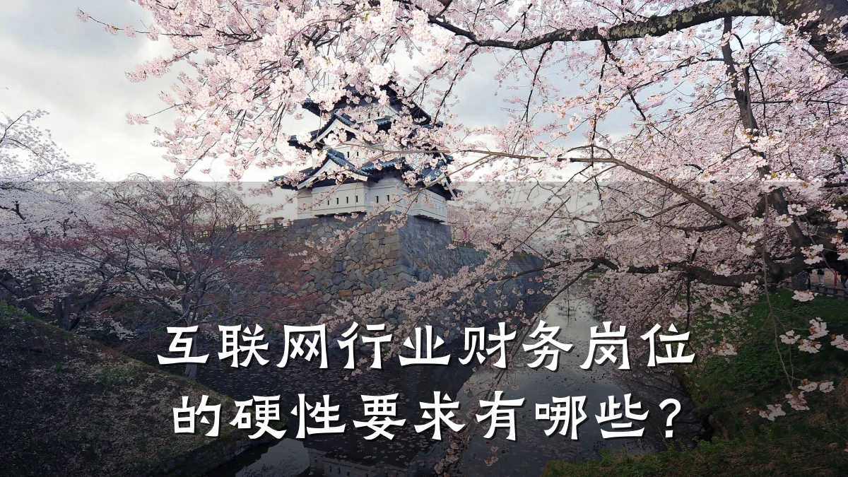 互联网行业财务岗位的硬性要求有哪些？