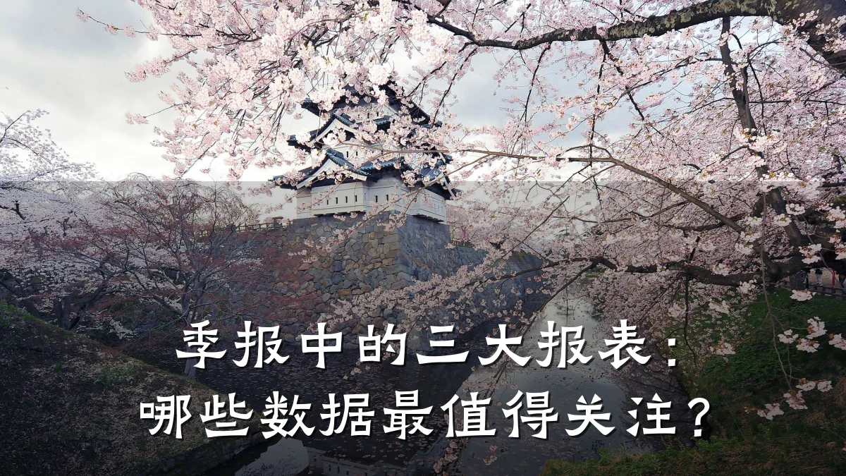 季报中的三大报表:哪些数据最值得关注?