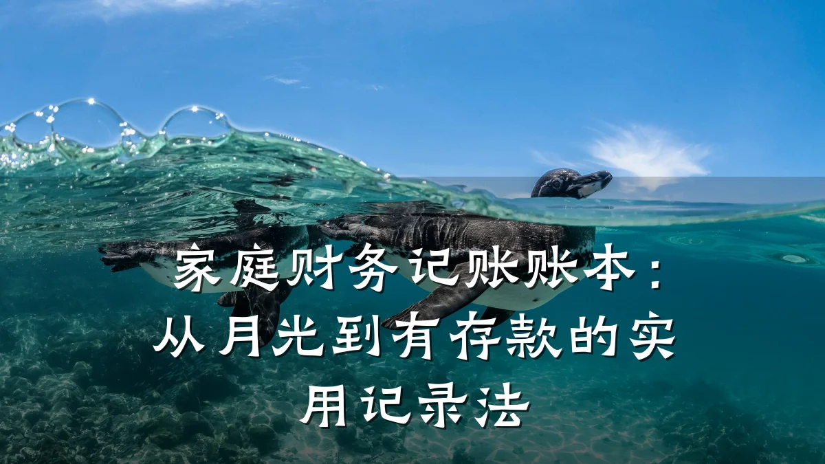 家庭财务记账账本:从月光到有存款的实用记录法