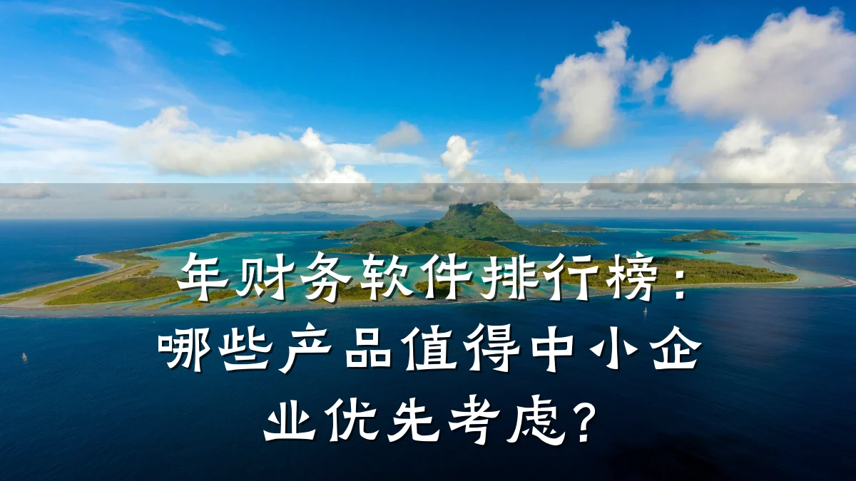 年财务软件排行榜:哪些产品值得中小企业优先考虑?