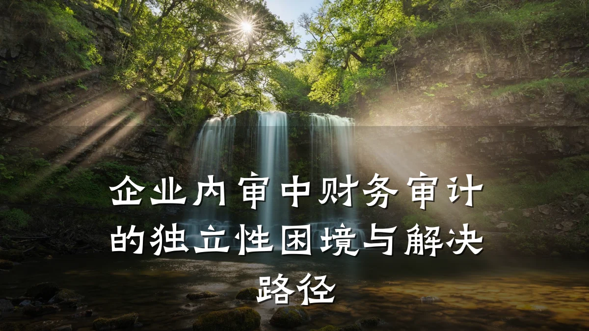 企业内审中财务审计的独立性困境与解决路径