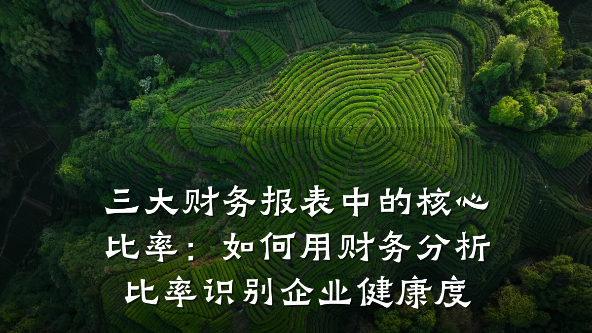 三大财务报表中的核心比率：如何用财务分析比率识别企业健康度