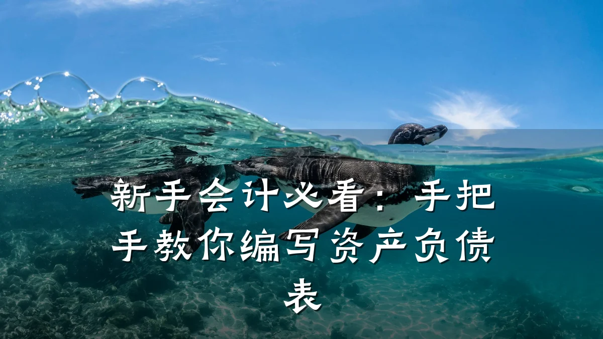 新手会计必看:手把手教你编写资产负债表