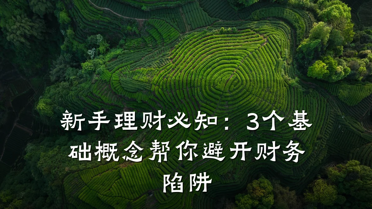 新手理财必知：3个基础概念帮你避开财务陷阱