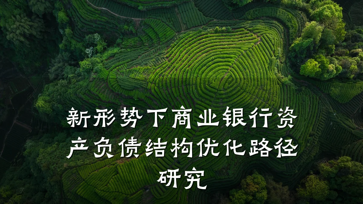 新形势下商业银行资产负债结构优化路径研究