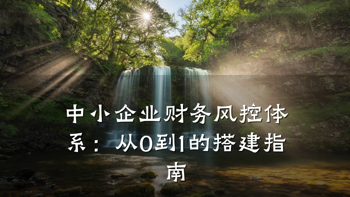 中小企业财务风控体系:从0到1的搭建指南