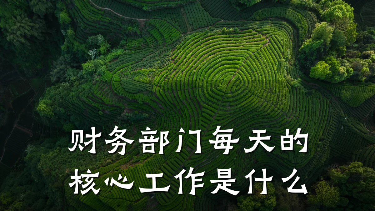 财务部门每天的核心工作是什么