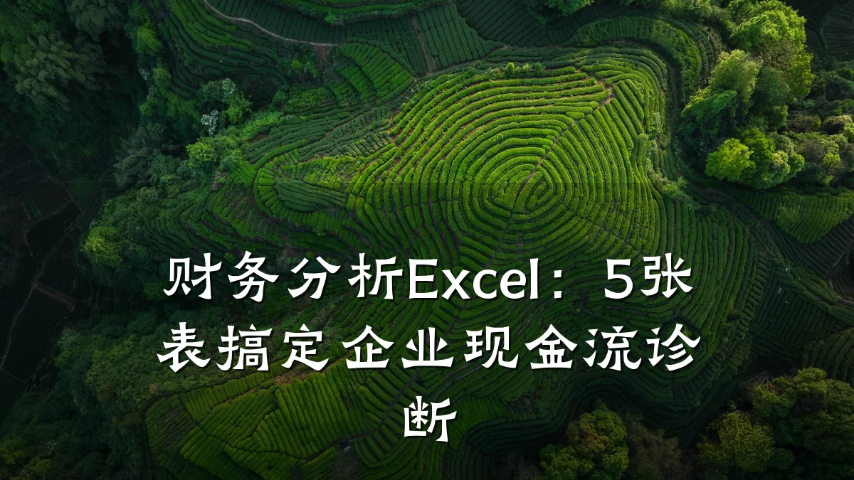 财务分析Excel:5张表搞定企业现金流诊断