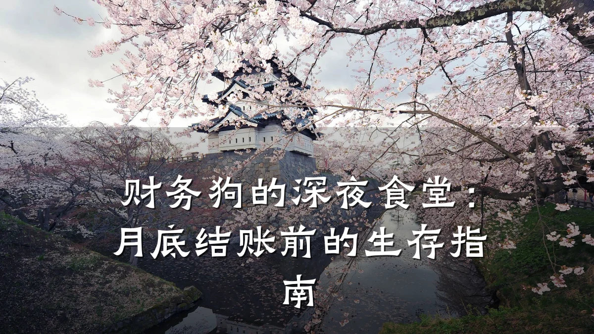 财务狗的深夜食堂:月底结账前的生存指南