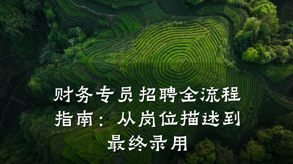 财务专员招聘全流程指南:从岗位描述到最终录用