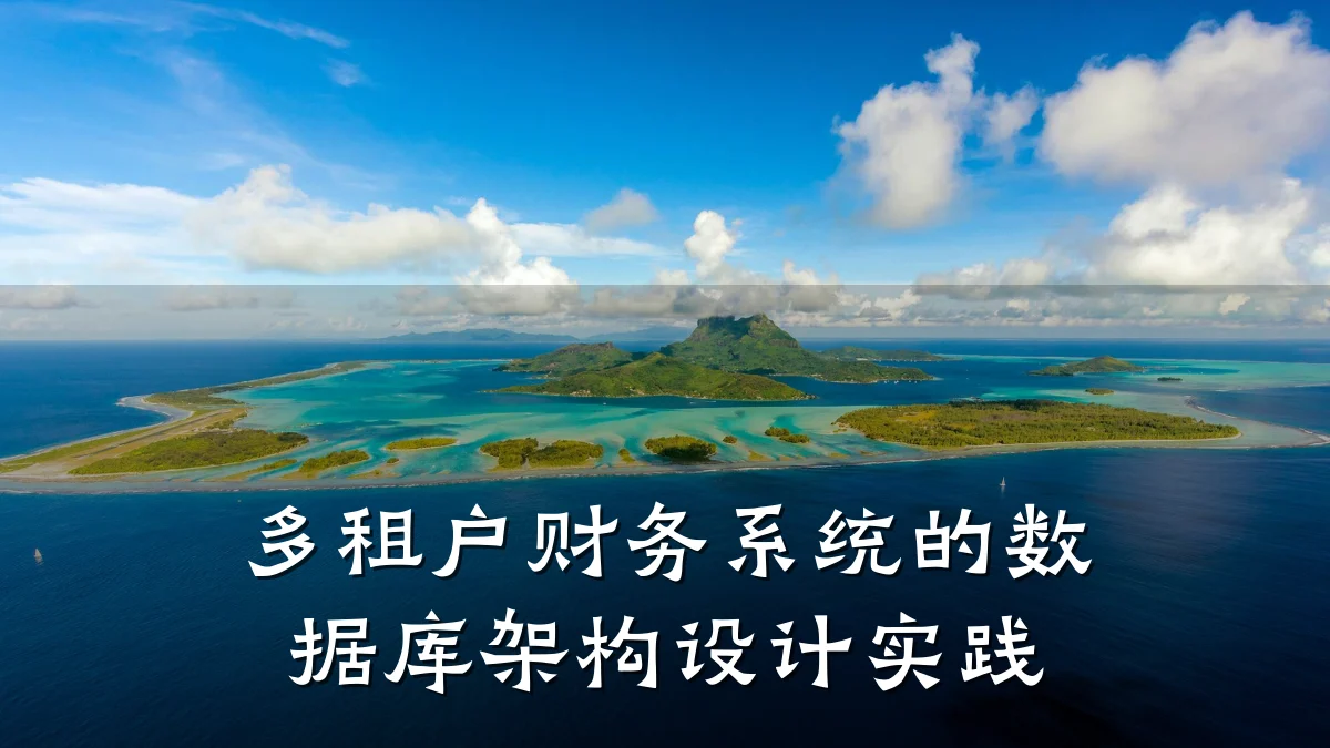 多租户财务系统的数据库架构设计实践
