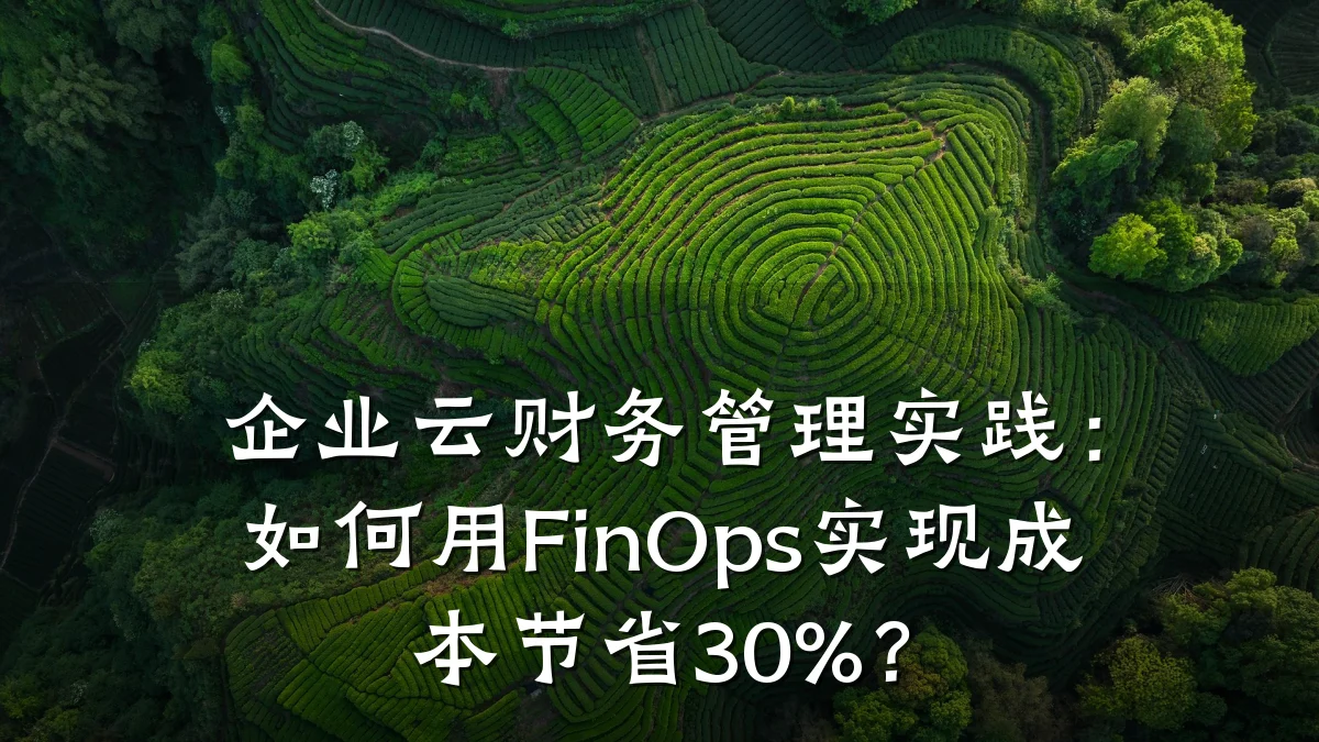 企业云财务管理实践:如何用FinOps实现成本节省30%?