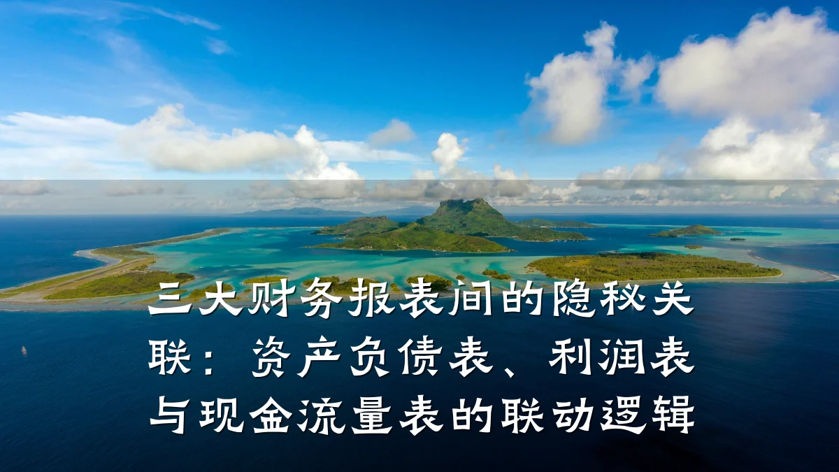 三大财务报表间的隐秘关联:资产负债表、利润表与现金流量表的联动逻辑