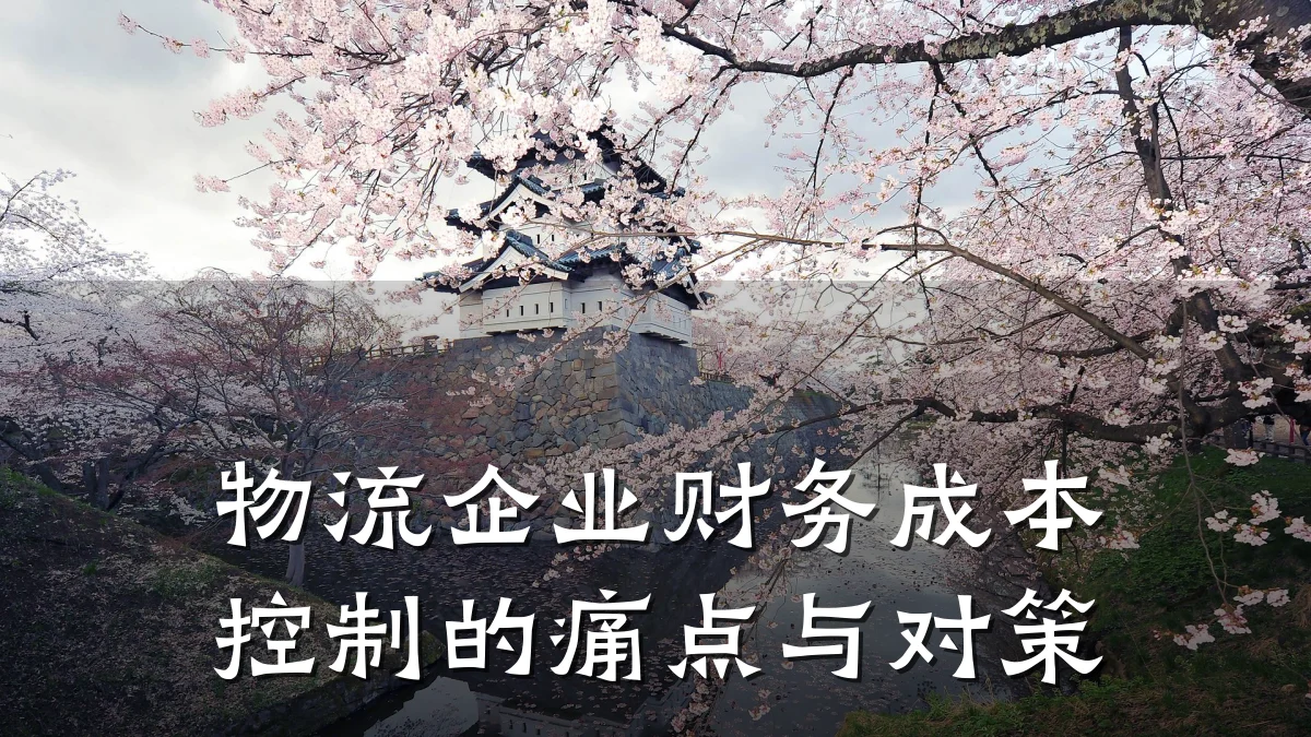 物流企业财务成本控制的痛点与对策